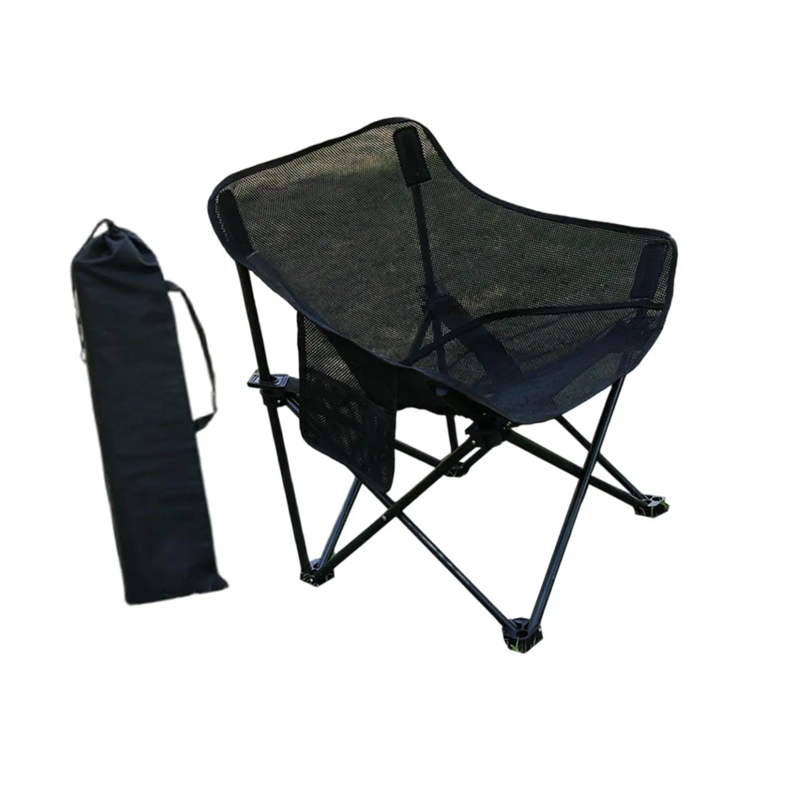 Folding Chair Camping Chair Outdoor Furniture Portable Stable Folded with Storage Bag for Backpacking Lawn Outside Yard BBQ