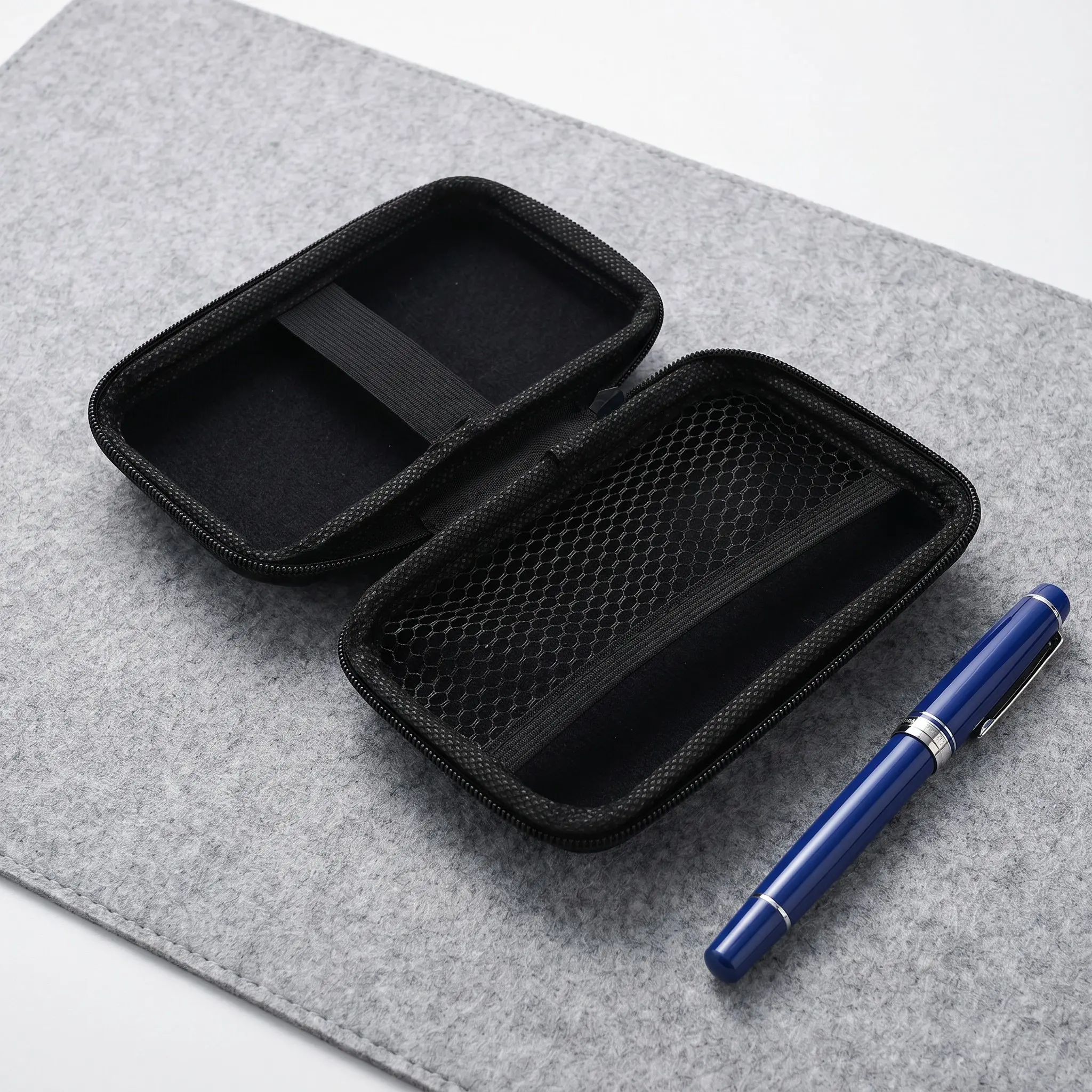 2Pcs Tenor Saxophone Mouthpiece Case Portable Lightweight Hard-Shell Shockproof Reed Storage Box for Sax Clarinet Trumpet