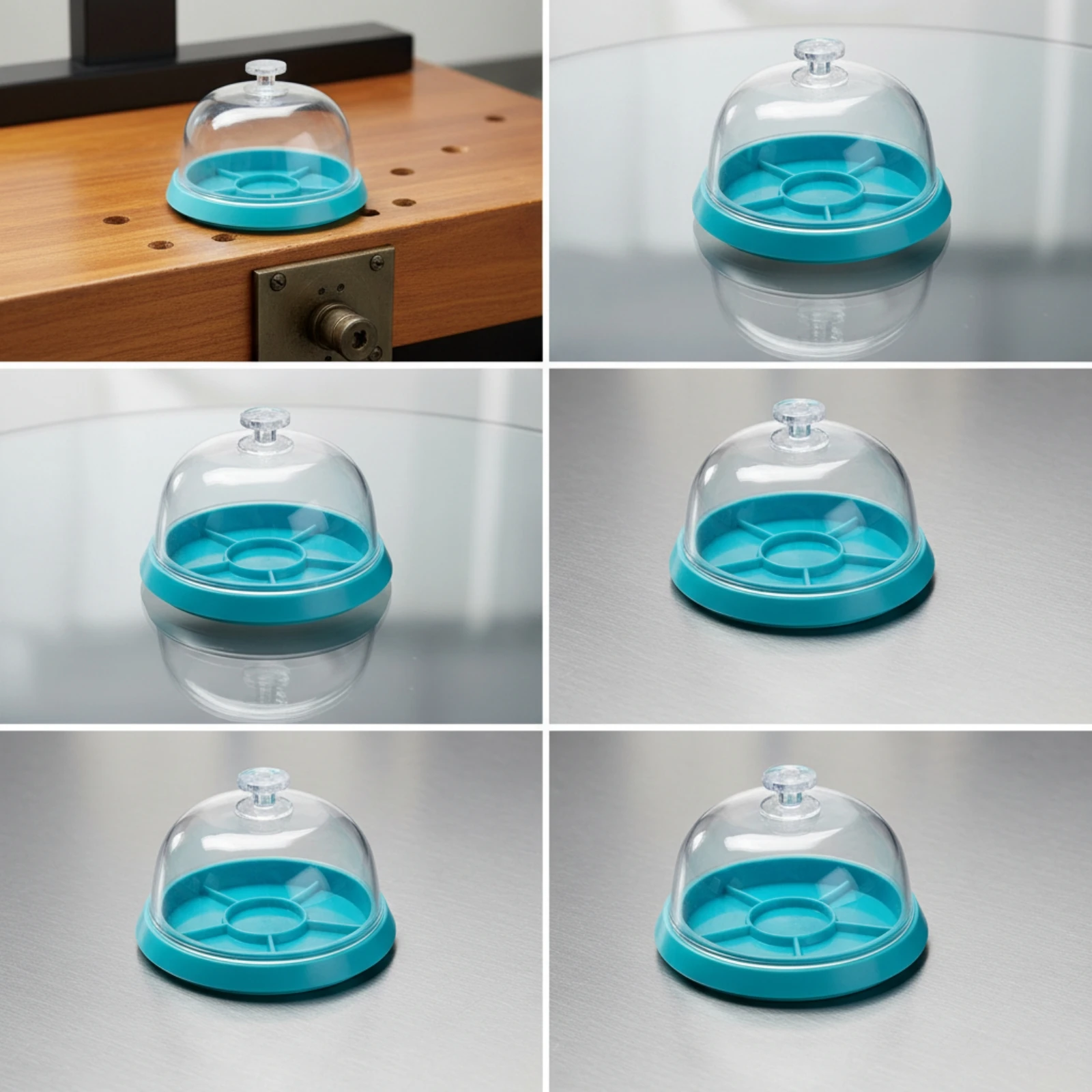 Watch Repair Tray with Cover Clear Watch Parts Cover Storage Container Plastic Compact for Watchmakers, Workbench