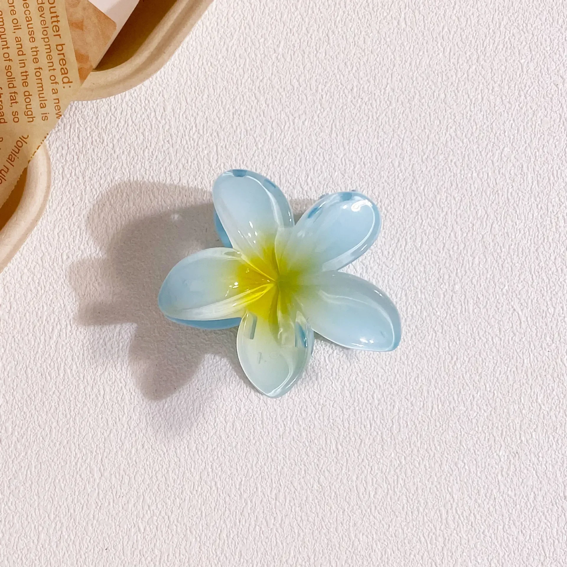 8CM Women's Vacation Style Bauhinia Hair Clip Back Spoon Pan Hair Shark Clip Girl's Fashionable Sweet and Personalized Grab Clip image 4