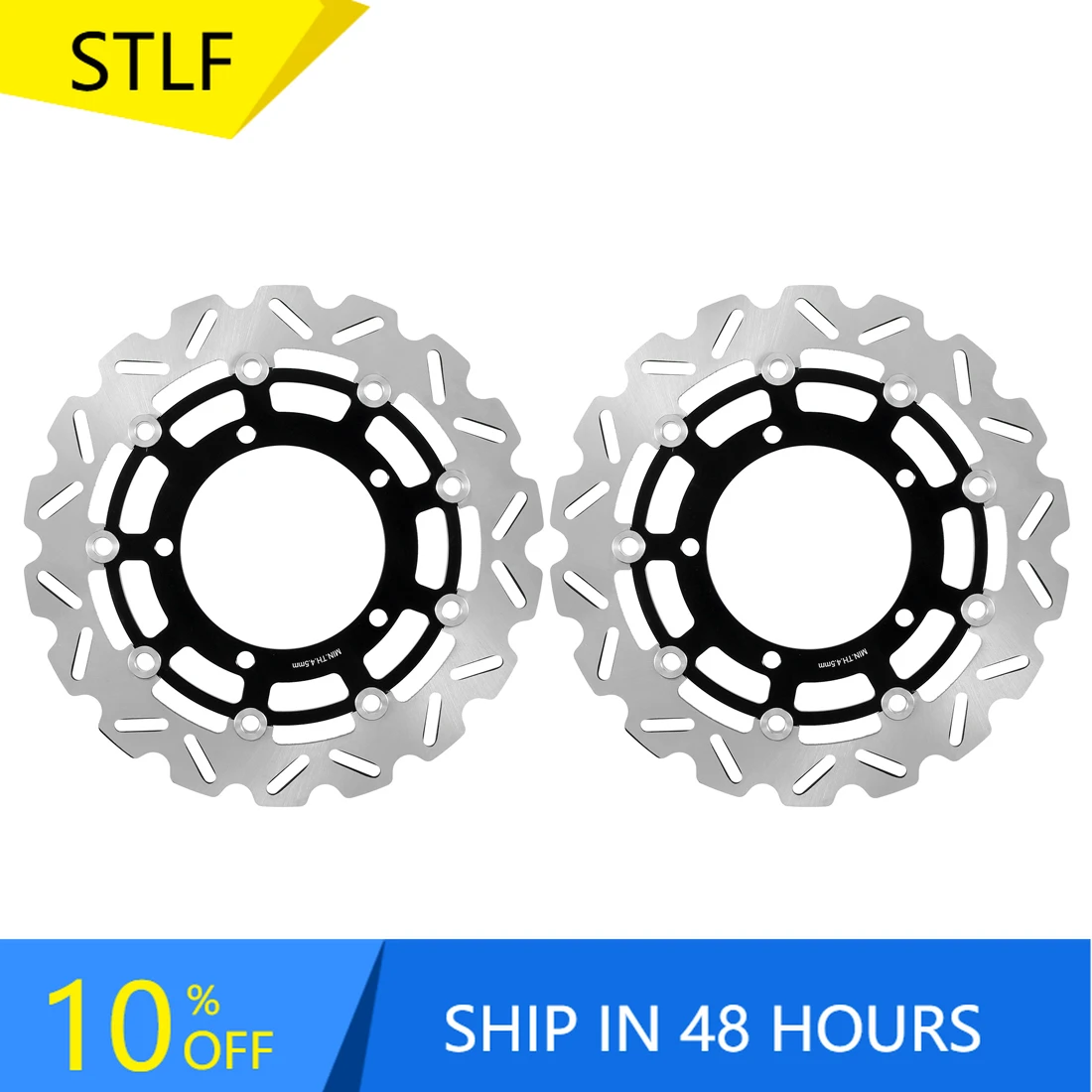 

STLFMotorcycle Front Brake Rotors Discs for SUZUKIs GSR400 2006-2008 GSR600 2006-2010 DL650 V-STROM ABS 2007-2015 GSF650 BANDIT