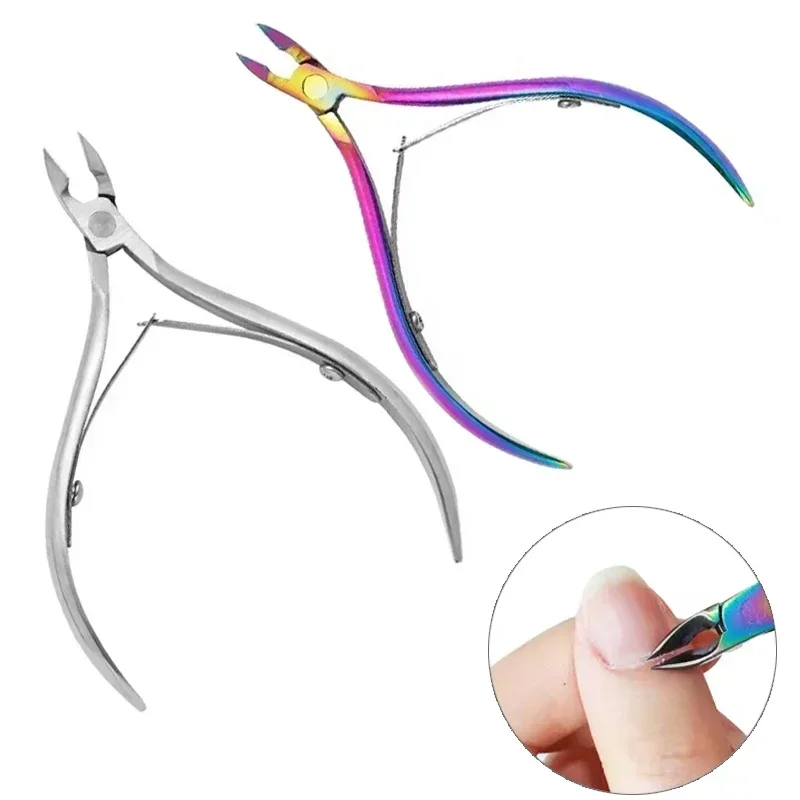 Professional Cuticle Cutter Nail Nippers Scissors Pusher Dead Skin Remover Manicure Pedicure Tong Nail Cuticle Regrowth Tool