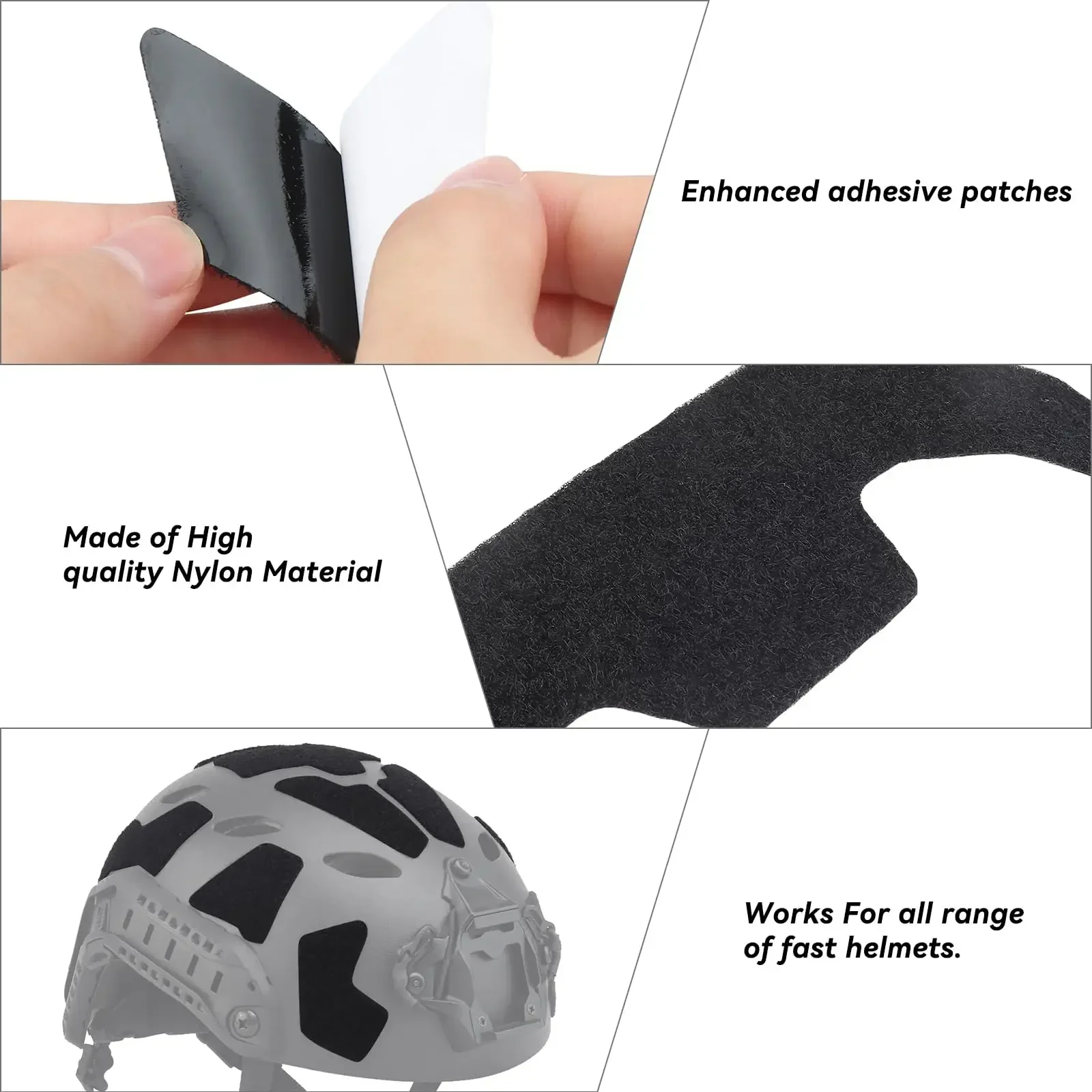 Super High Cut Tactical FAST Helm Magic Sticker11 Teile/satz Universal Tape Helm Polsterung Aufkleber