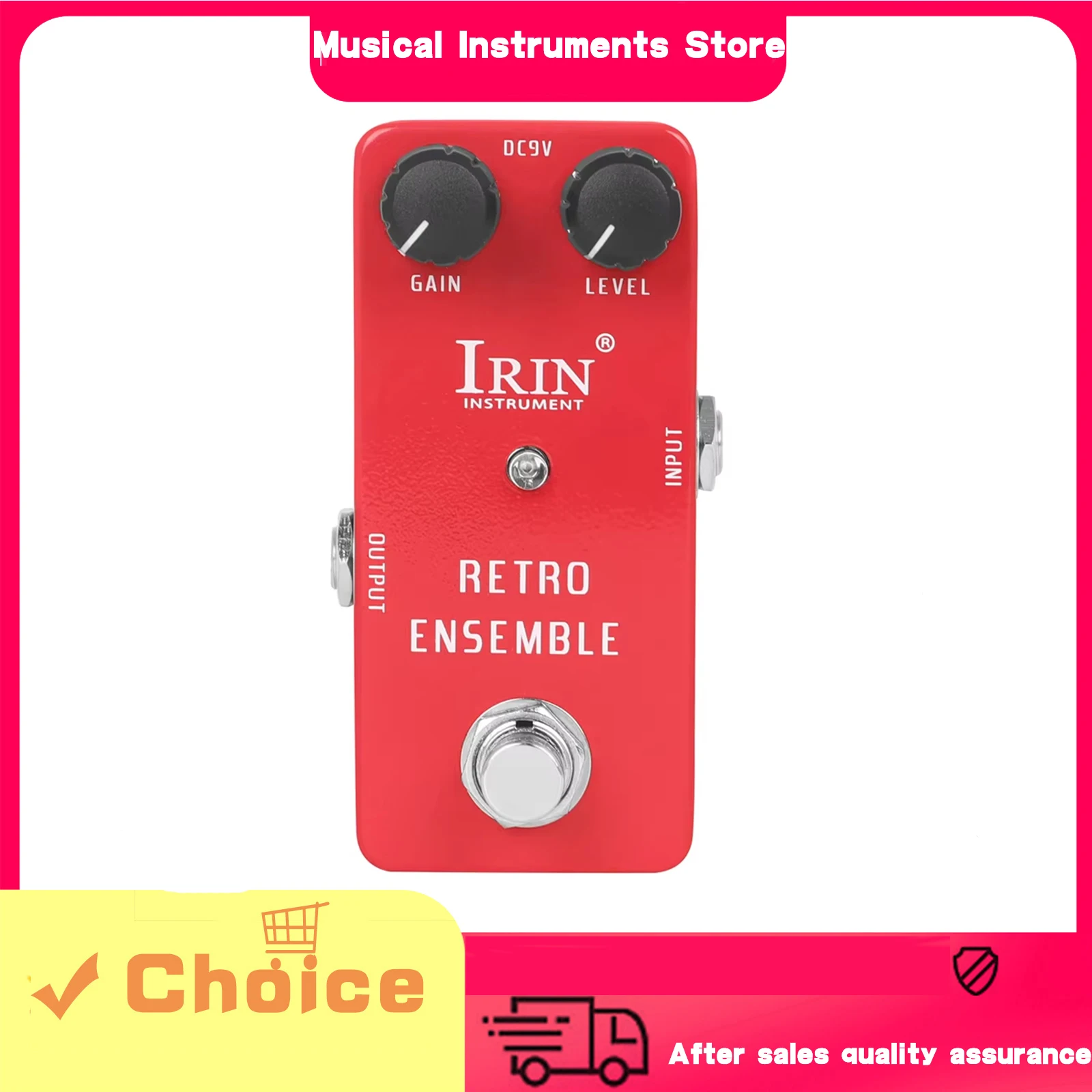 IRIN RS-05 Retro Ensemble Guitar Effect Pedal Simulate the Retro Chorus Effects True Bypass Pedals Electric Guitar Accessories