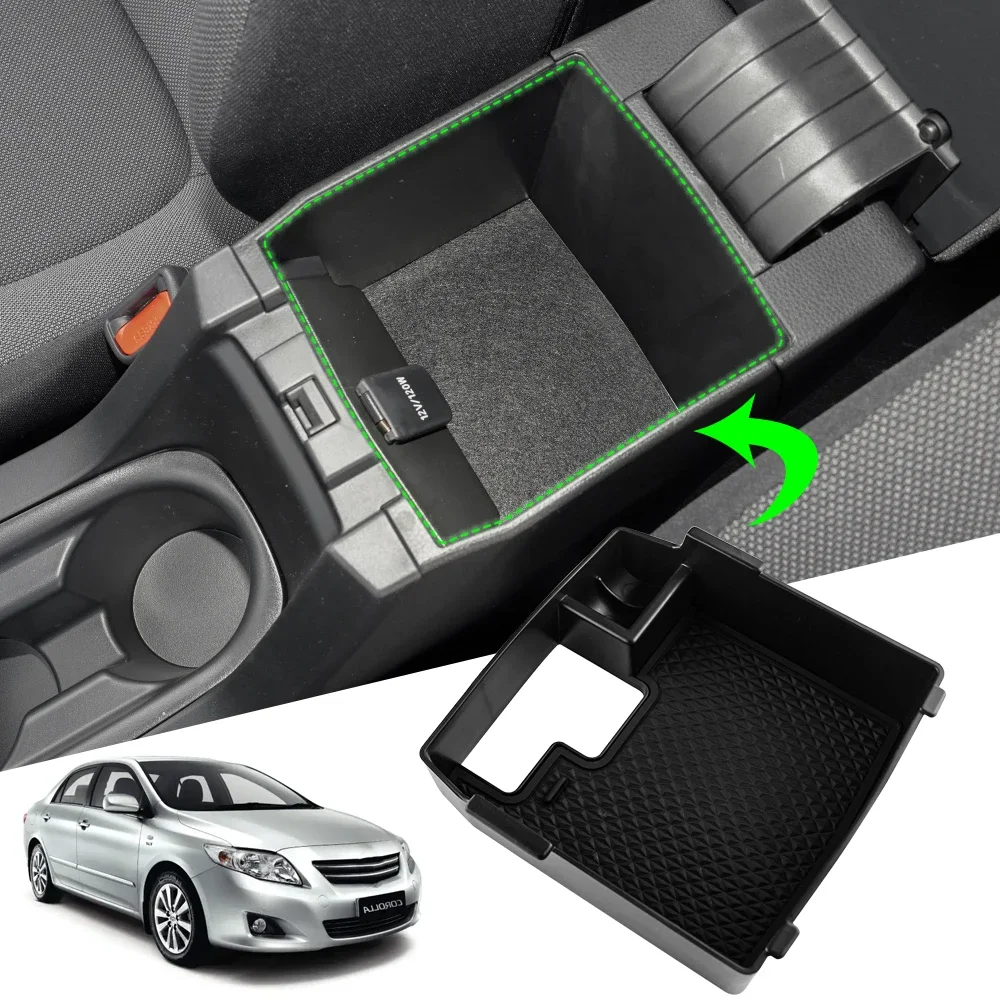 Central Armrest Storage Box Organizer Tray Case for Toyota Corolla Cross XG10 2021 - 2024 Hybrid Car Accessories