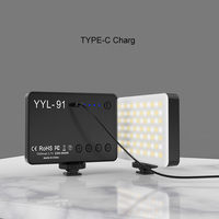 6W Mini LED Light 2000mAh 6000K Zoom Lighting Type-c Charge Photographic Lighting U Bright Vlog Fill Light Tripod Holder Clip