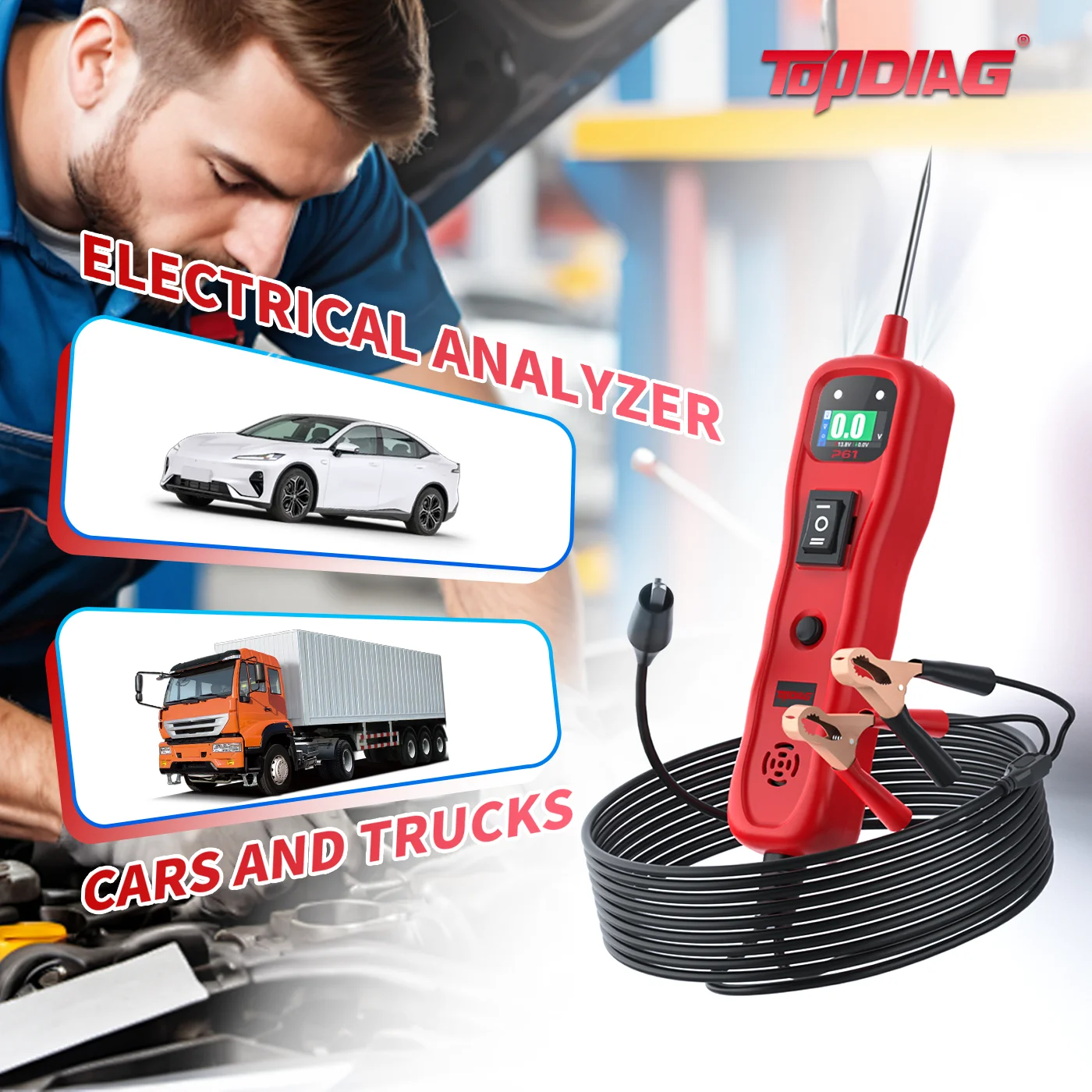 

Анализатор электрических систем автомобилей и грузовиков