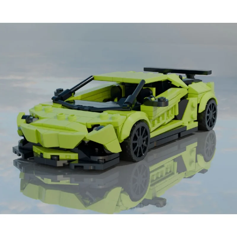 MOC-224143 Miniature Famous Supercar Building Block Creative Model - 462 Parts Educational Interactive Toy Display Ornament Gift