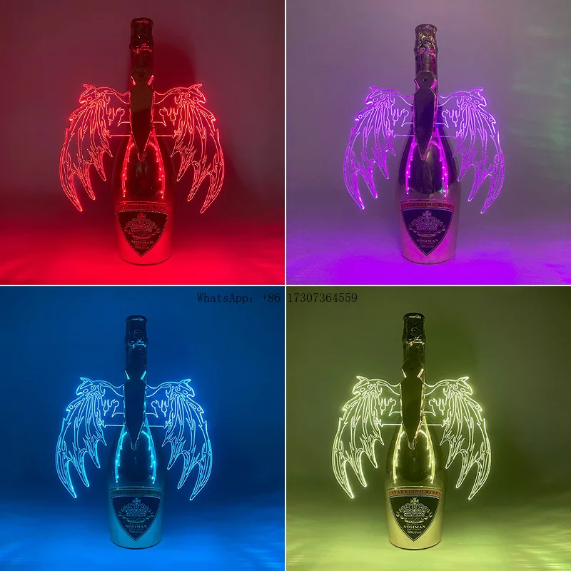 

Бар светодиодный блестящий палочка красочные крылья ангела КТВ атмосфера реквизит голова шампанского красочная бабочка акрил