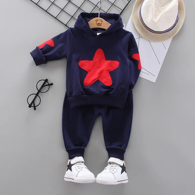 New Spring Autumn Baby Girl Clothes Children Boys Letter Hoodies Pants 2Piece Set Infant Clothing Toddler Costume Kids Tracksuit