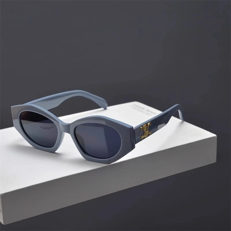 

Cat's eye polygonal sunglasses female tide Internet celebrity Korean version personalized street shot high-end sunglasses