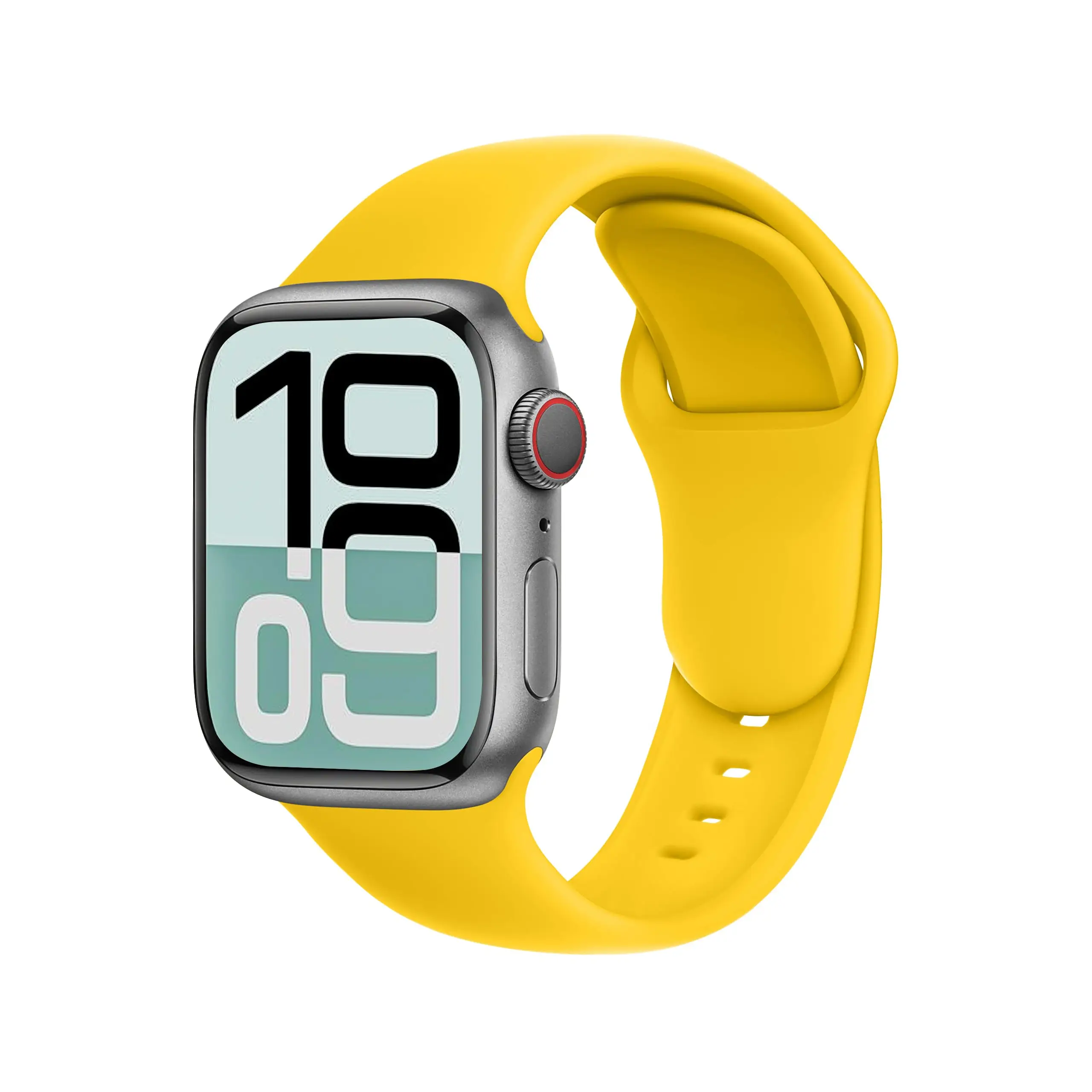 Pulseira Q1AB de Silicone para Apple Watch - Pulseiras Fofas para iWatch Femininas e Masculinas - Compatível com Séries SE Ultra 2 40mm 44mm 46mm 42mm