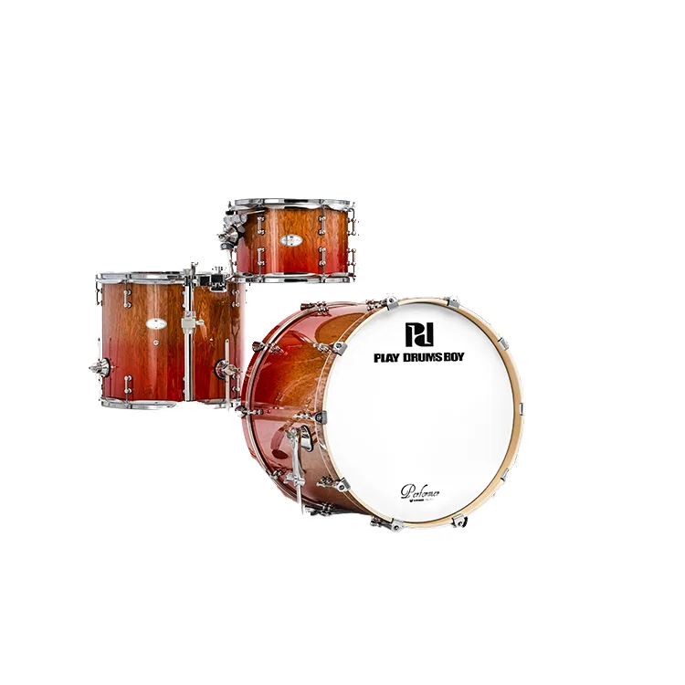 Professional Portable Percussion Drum Kit Complete Set Of Acoustic Poplar Birch Drums Convenient Design Steel Maple Drum Chamber
