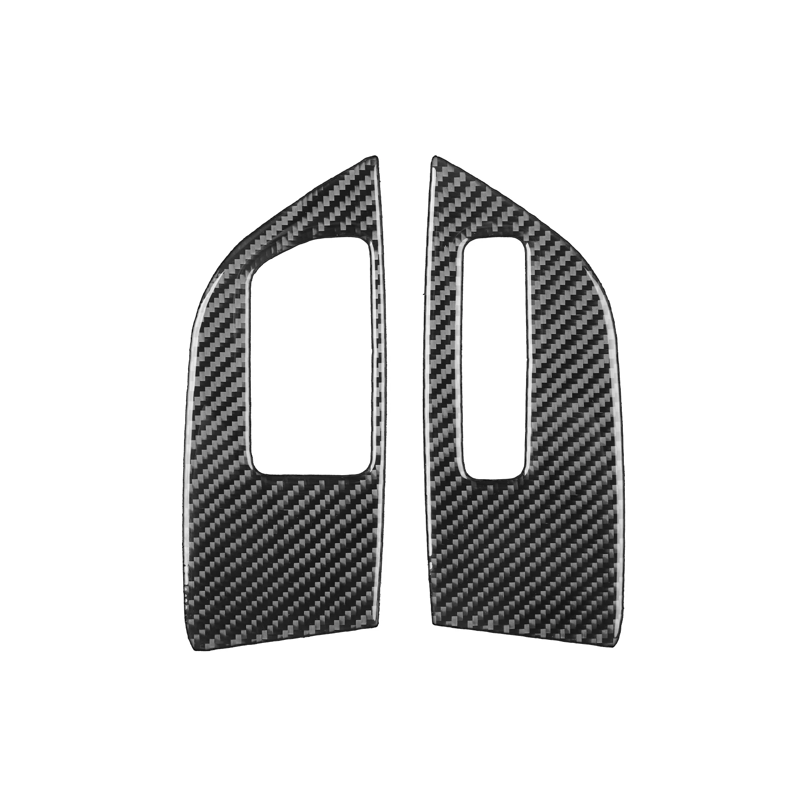 Real Soft Carbon Fiber For Mitsubishi Eclipse 2006-2012Car Window Control Panel Trim Customizable Sticker Interior Accessories
