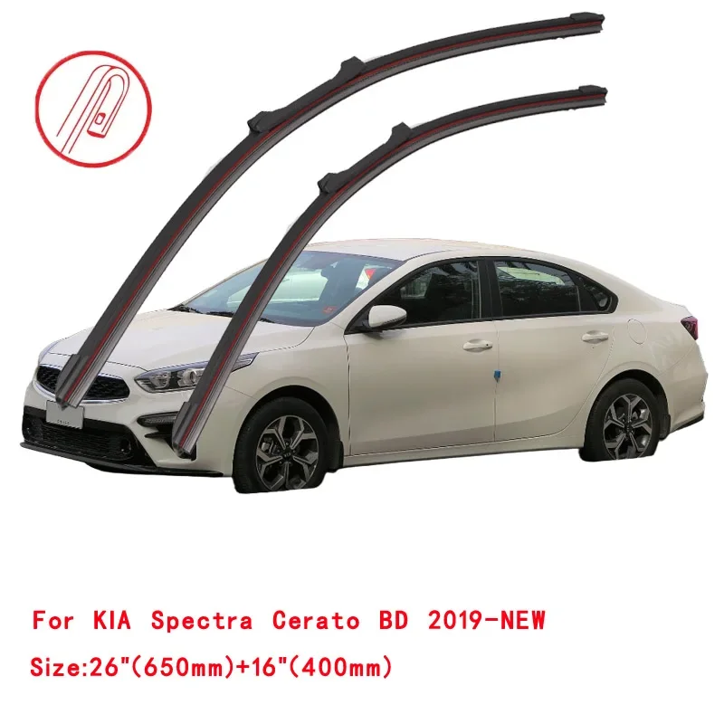 

For KIA Cerato Spectra Koupe FB LD TD YD BD 1997-2024 Car Windshield Wiper Blade Front Windscreen Brushes Washer Accessories