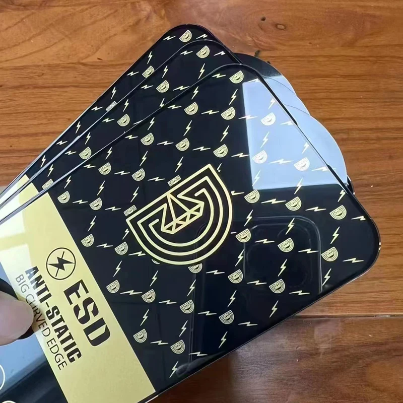 50 sztuk, folia ochronna na ekran ze szkła hartowanego, wzór „złoty diament”, do modeli IPHONE 18 Duo, 17 Air, 16, 15, 14, 13 Pro Max, 12 Mini, 11 Pro, XR, XS MAX, Plus. — zdjęcie produktu 6