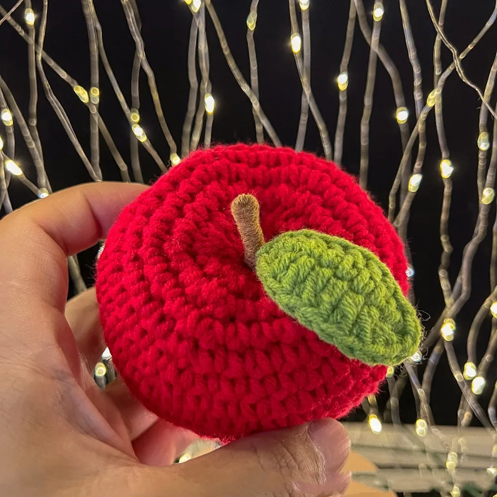 

Woolen Knitted Woolen Knitted Ping an Fruit Accessories Ping an Fruit Knitted Griggles Fruits Crochet Red Hand Knitted Griggles