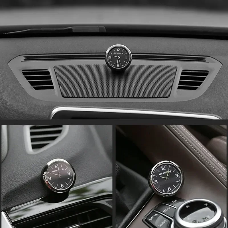 1PCS Car clock outlet aromatherapy ornament instrument table clock is suitable for Mercedes-Benz electronic clock quartz watch.