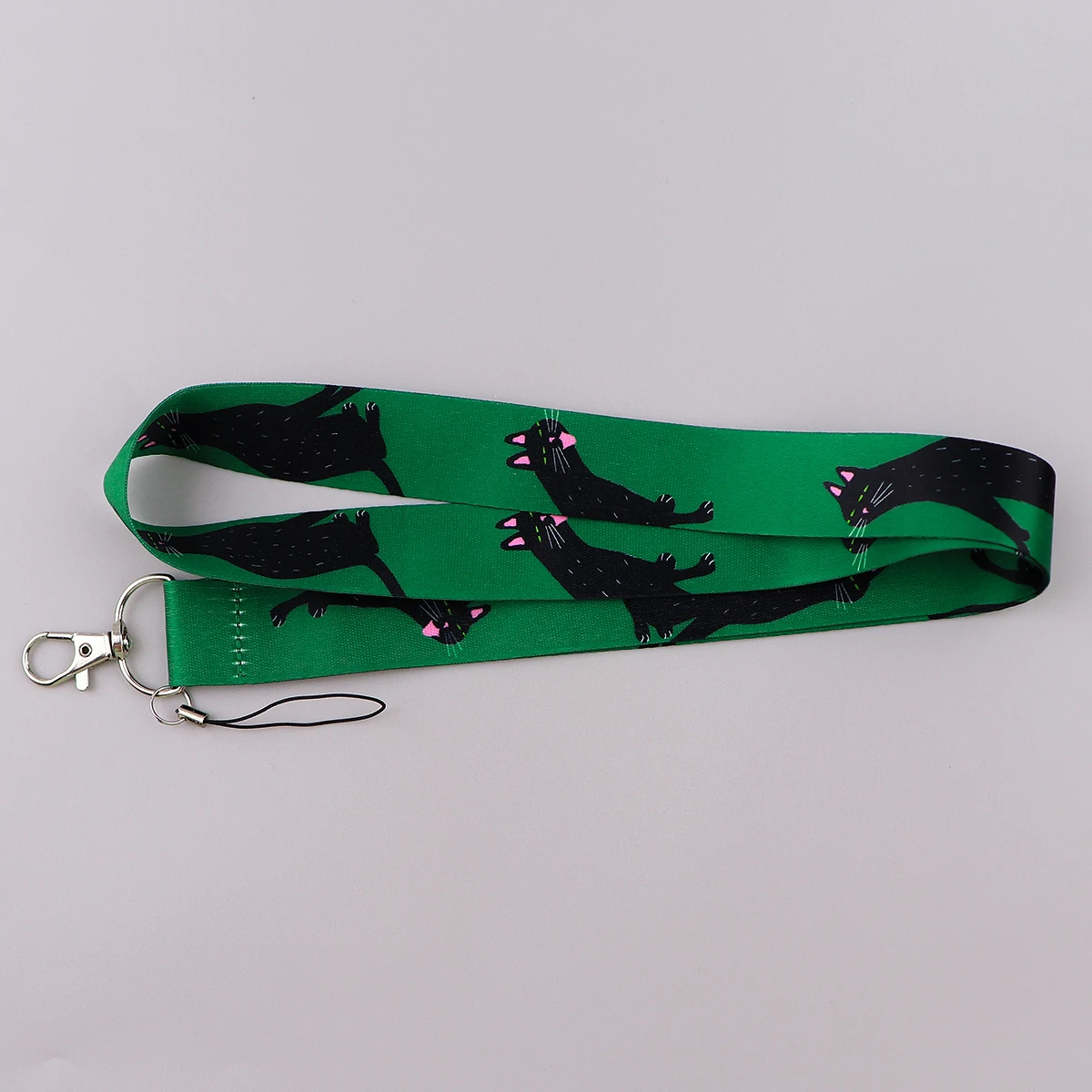Black Cat Lanyards for Keys Cute Neck Strap ID Card Gym Cell Phone Straps USB Badge Holder DIY Hang Rope Lariat Lanyard