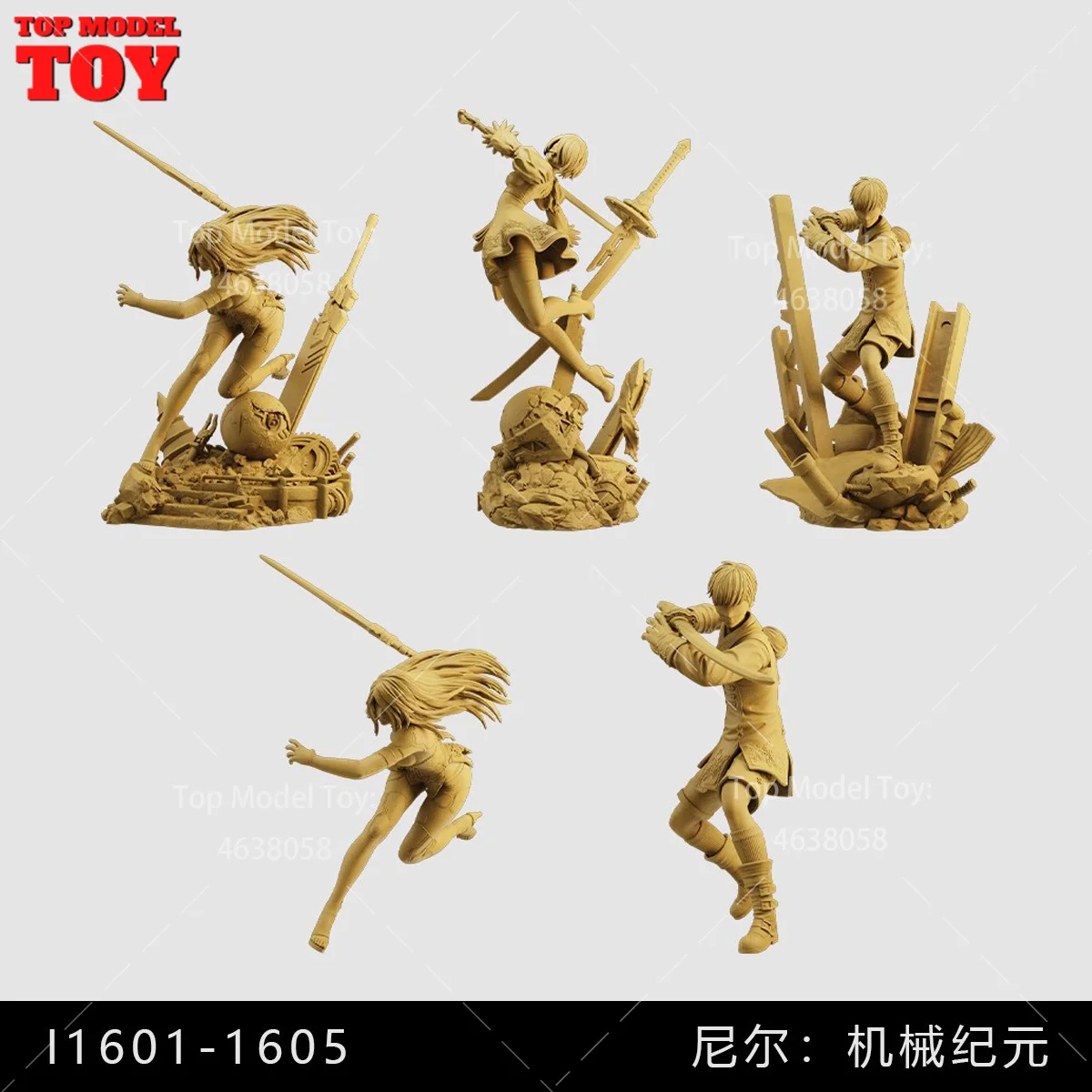 In Stock 3D Printed 1/64 1/43 1/35 Scale Mechanical Era Girl Figure Mini Diorama Street Scene Sand Table Photography Prop Model