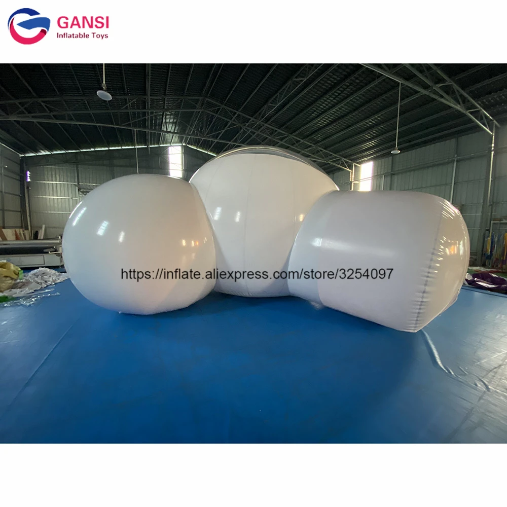 High Quality Inflatable Igoo Dome House Clear Inflatable Bubble Camping Tent With Bathroom