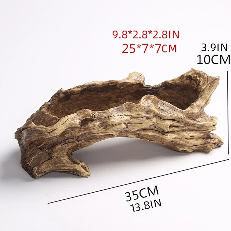 שרף שורש עץ סוקולנטים אדנית עציצי פרחים מלט חיקוי גדמים עיצובים עבור חללי גינה ביתיים לשימוש חיצוני