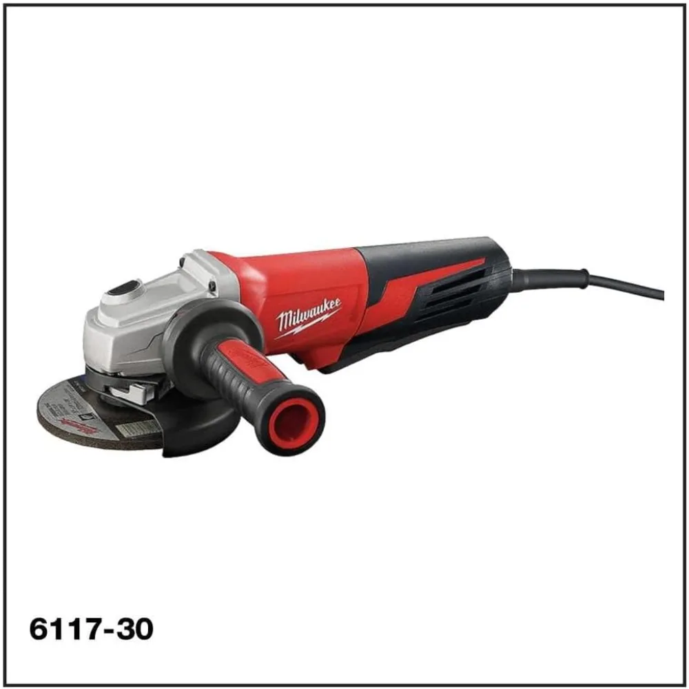 5-Inch 13-Amp Small Angle Grinder with Paddle Switch and Premium TPT Cart for Heavy-Duty Applications