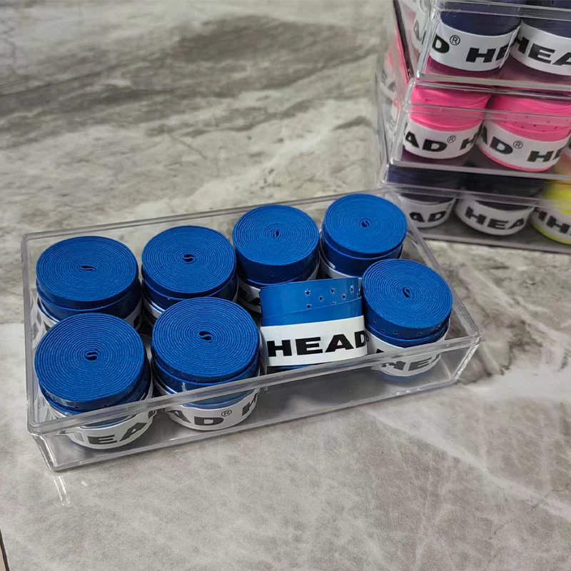 8 peças original cabeça overgrip anti deslizamento raquete de tênis sweatband apertos padel absorção de choque aperto fita acessórios de treinamento