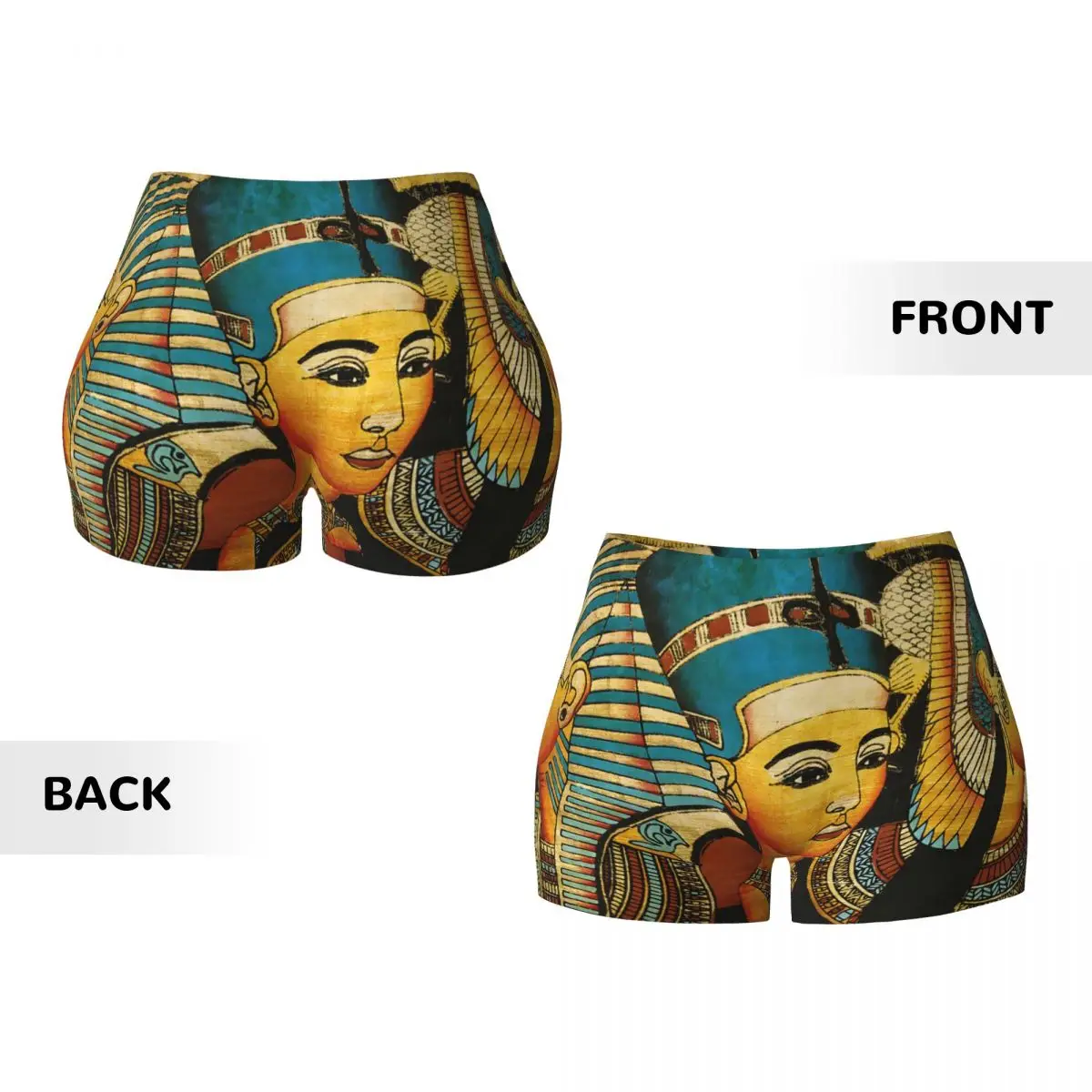 Sexy Tight Hip Sports Shorts Egyptian Gods And Goddess Fitness Women's Comfortable Yoga Shorts