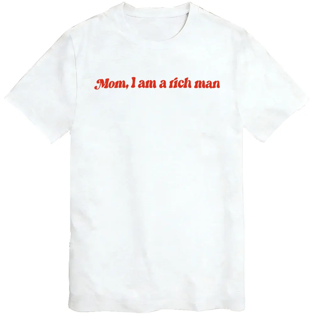 Feminist T-Shirt Mom I Am A Rich Man Tee Vintage Aesthetic Equal Rights Feminist Shirt Women Empowered Woman Feminist Gift