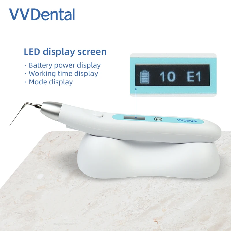 VV Dental Endo Ultrasonic Activator Sonic Irrigator Handpiece Wireless Magnetic Charging Vibration Frequency 40-50Khz Free Tips