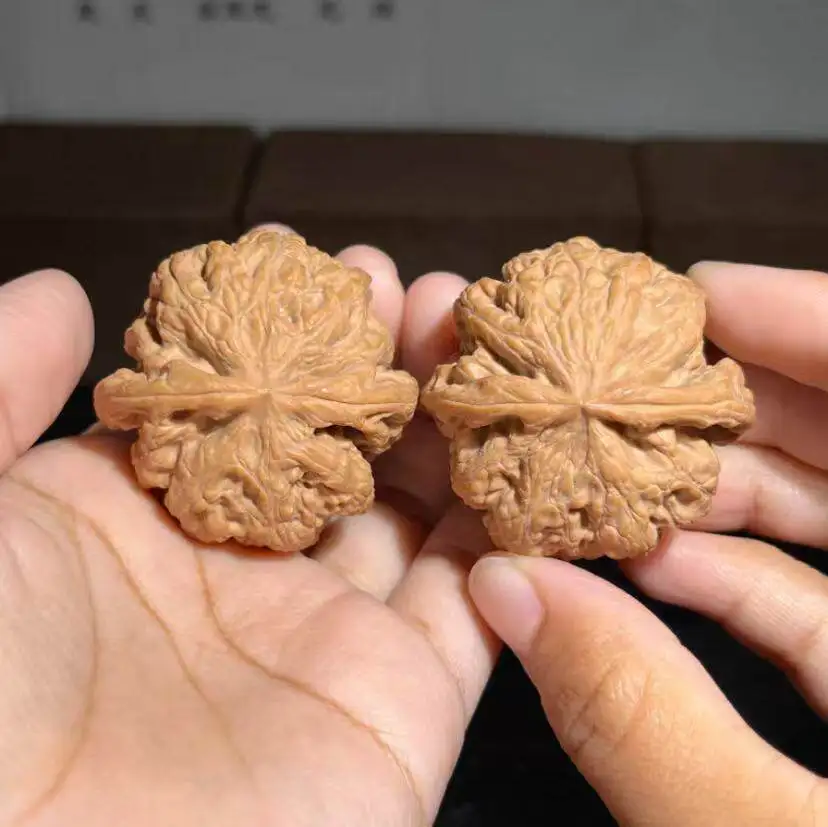 Premium Matched Big Size Pinggu Thick Ridge Lion Head Wenwan Walnuts Hand Massage Fidget For Stress Relief Meditation Daily Use