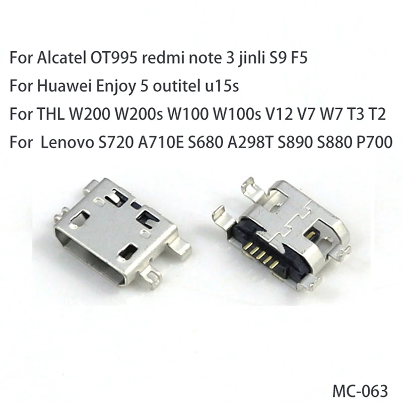 5PCS Für Oukitel GioneeTCL LG Lenovo ASUS Nokia Huawei Computer Laptop 5pin 16pin Micro Typ-c USB Lade Port Buchse Stecker – Detail 7