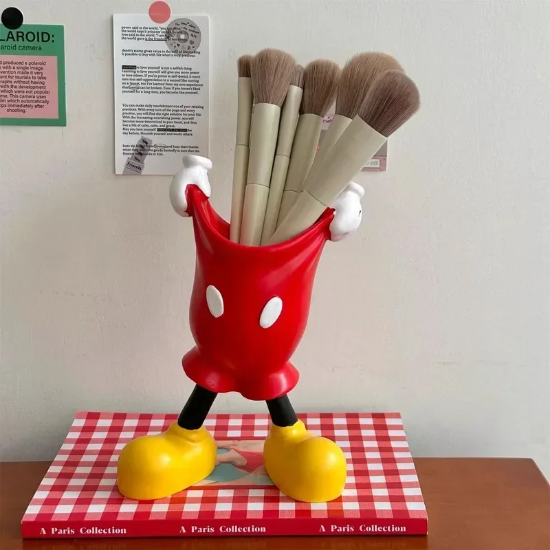 

Disney Mickey Glove Pen Holder Lovely Cartoon Pencil Stationery Desktop Decoration Student Pen Holder Christmas Present