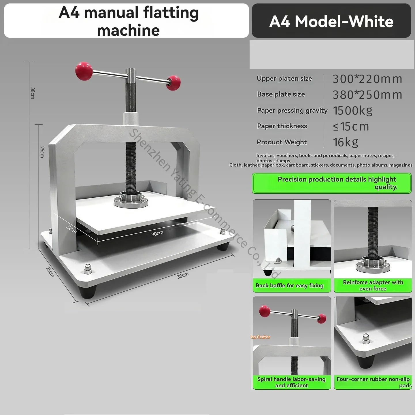 Manual Cutting Machine Handmade DIY Adhesive Fabric Leather Sample Knife Mold Stamping Die-cutting Machine