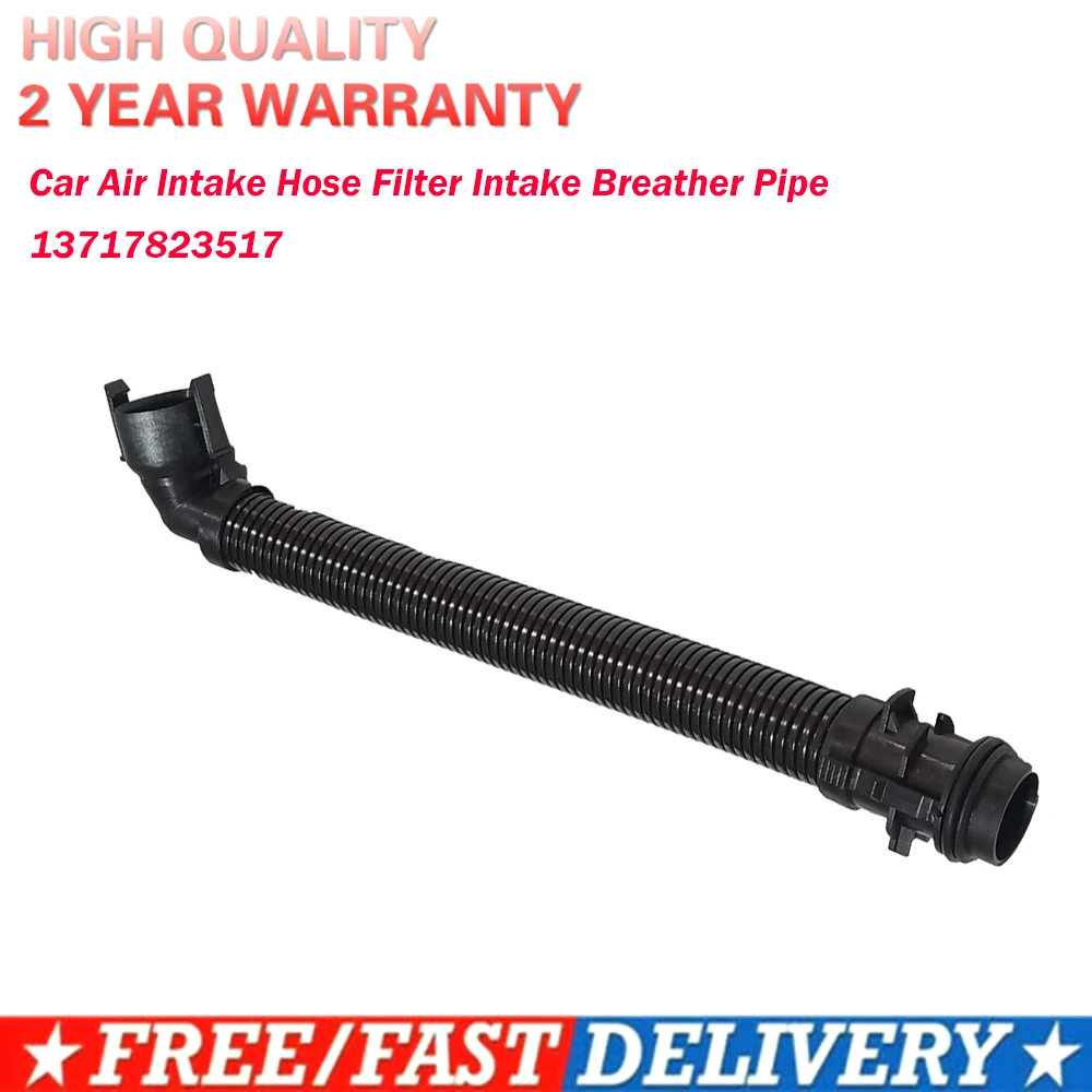 13717823517 Black Air Intake Breather Pipe Hose New for BMW 1 2 3 4 5 Series F20 F22 F30