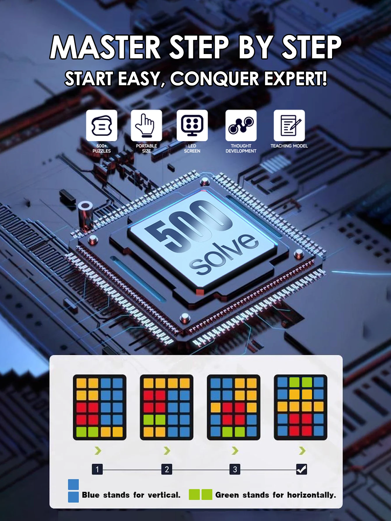 لعبة تحدي الألغاز المغناطيسية المنزلقة 500+ مستويات لعبة دعابة الدماغ، لعبة تململ تعليمية هدية عيد الميلاد للأطفال