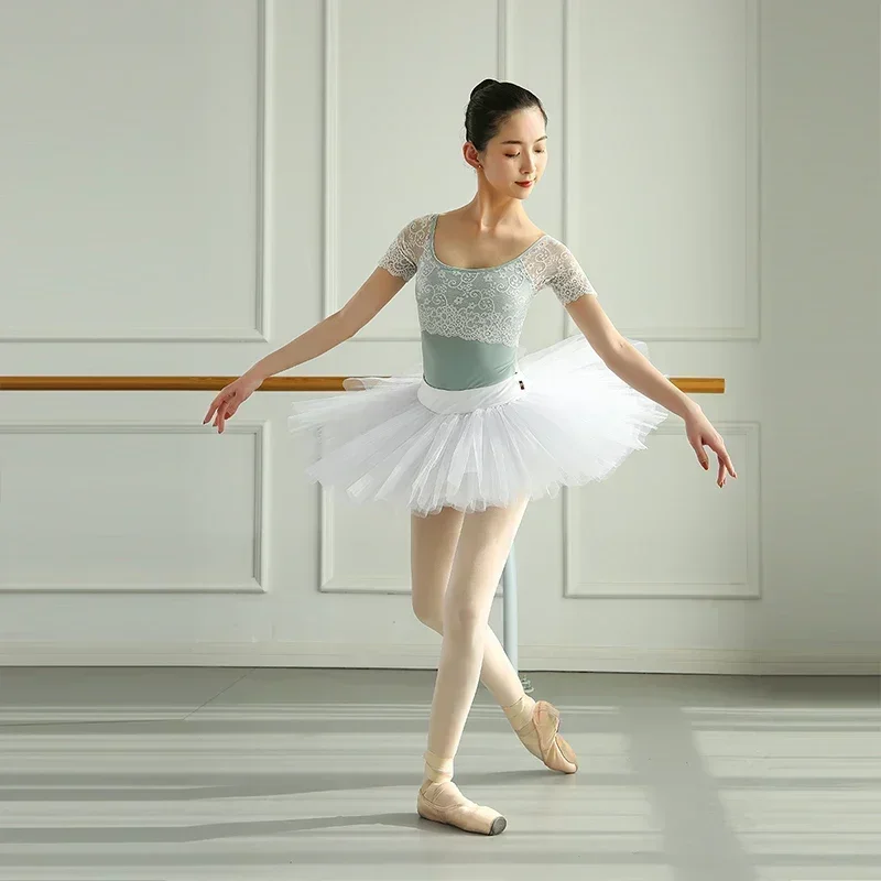 

Женский сексуальный кружевной боди, комбинезон, топ, балетный купальник, купальник для взрослых для танцев, женский классический костюм балерины, трико