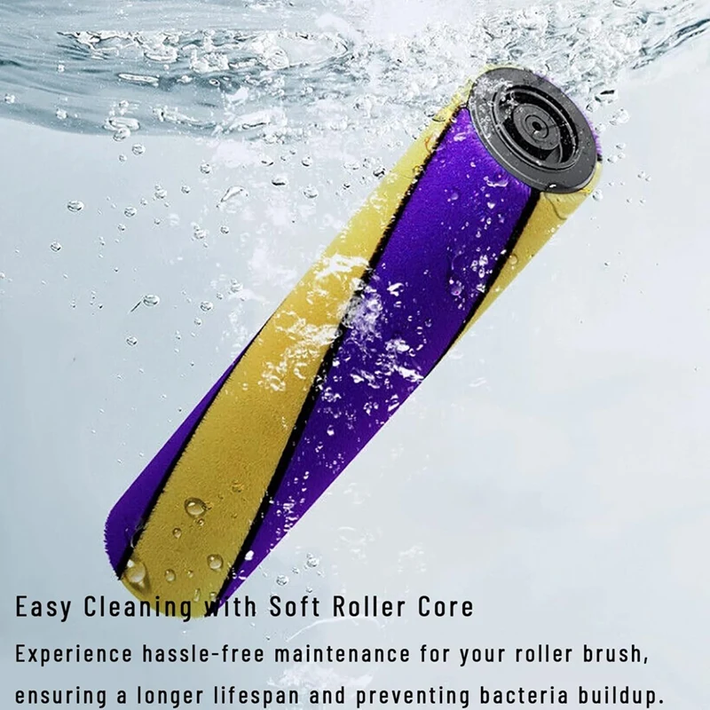 Brush For Dyson V12 Detect Slim V10slim Accessories Carpet Roller Soft Roller Brush Head  With Green Dust Light