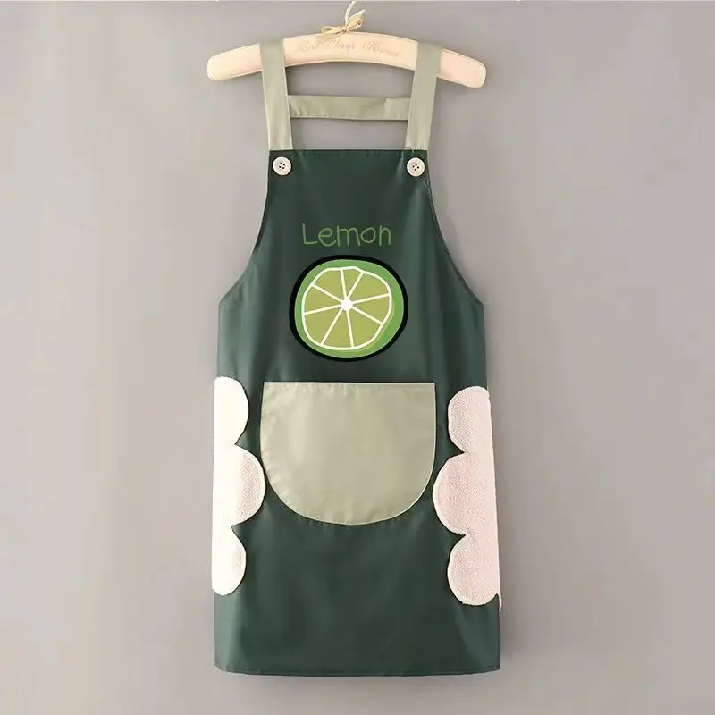 Manufacturers wholesale apron household kitchen waterproof oil cute foreign style adult bib work clothes