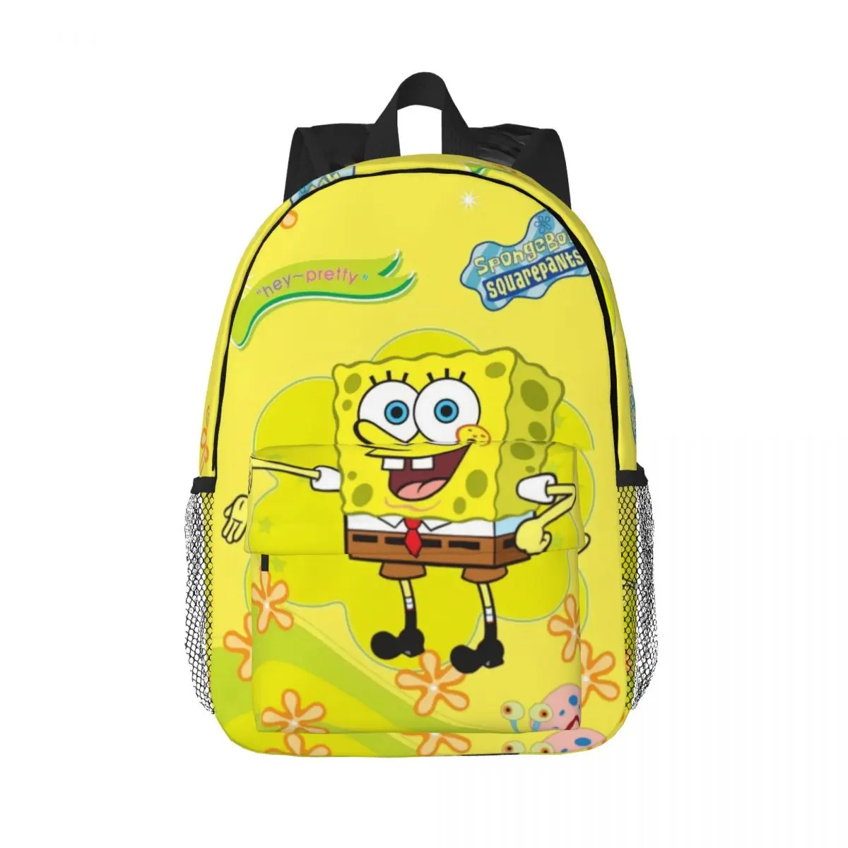 Spongebob Bedrukte Lichtgewicht Casual Schooltas Voor School, Buiten, Winkelen, Kantoor 15Inch