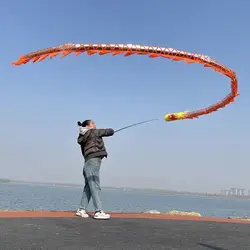 Accesorios de baile de Dragón Volador estampado plateado para niños y adultos, accesorios de actividades de Festival, regalo de Año Nuevo, dragones de Fitness