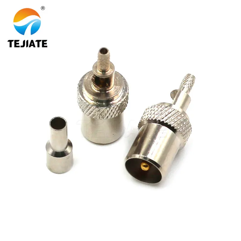 1PCS TV-K/J/JW/KW-1.5 Open Head Elbow Right Angle Female and Male 90 Degrenn Nickelplated RF Coaxial Connector