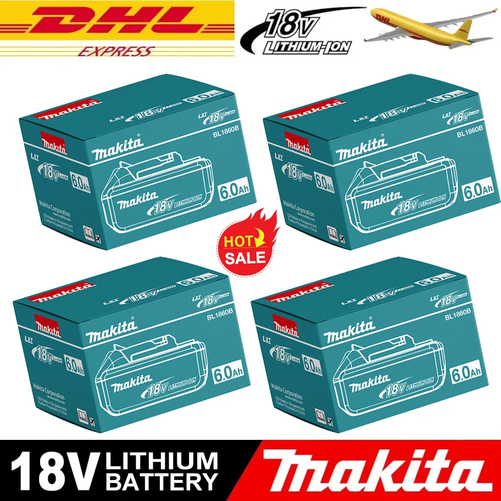 

100% original Makita 18V battery 6AH/5AH LXT 400BL 1830B BL 1850B BL 1840BL 1860BL 1815 Replace the lithium battery.