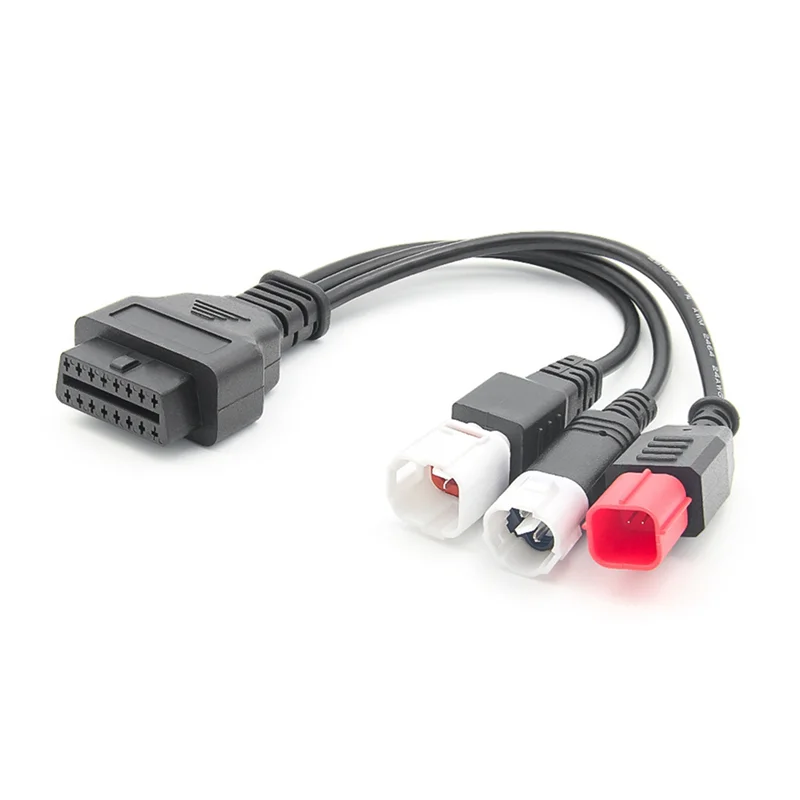 

5X OBD2 диагностический кабель для мотоцикла Kline Euro5, 16-контактный на 3-контактный 4-контактный 6-контактный OBD2 3 в 1, диагностический адаптер-AS55
