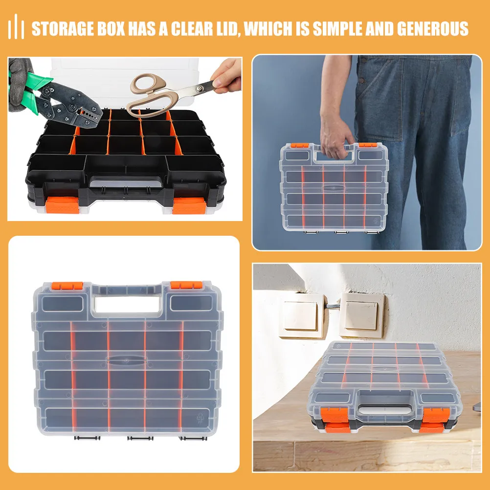 Plastic Electronic Component Storage Box Organizer Container For Tool Box For Small Parts Jewelry Maker Components