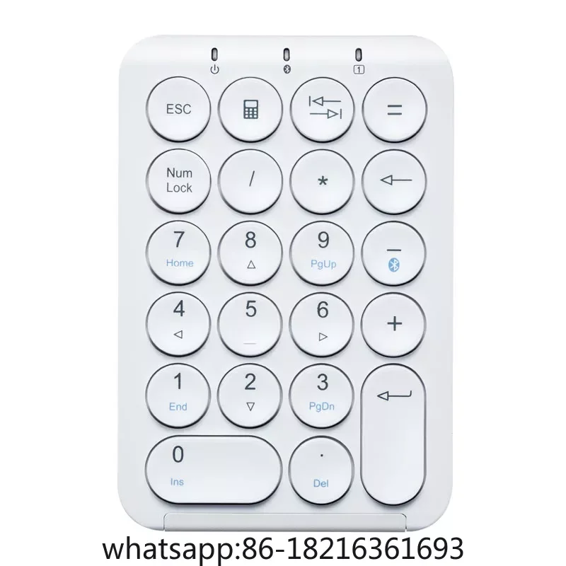 

Перезаряжаемая мини-клавиатура Bluetooth Plug and Play, цифровая внешняя беспроводная клавиатура
