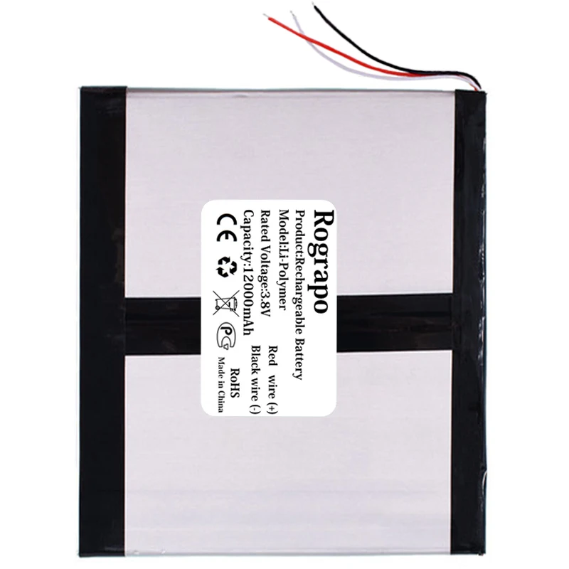 New 3.8V 12000mAh Laotop Tablet PC Battery For Teclast X98 Plus II X98Plus 2 C2D4 Accumulator 3 Wires Plug