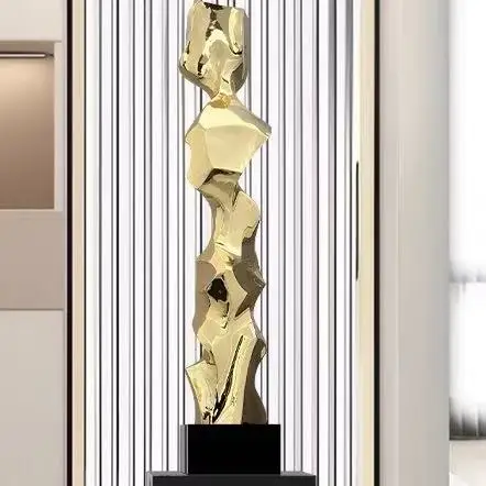 130X25X25CM Modern Simple Large Sculpture Ornament Lobby Corridor and Foyer Floor Decorative Art