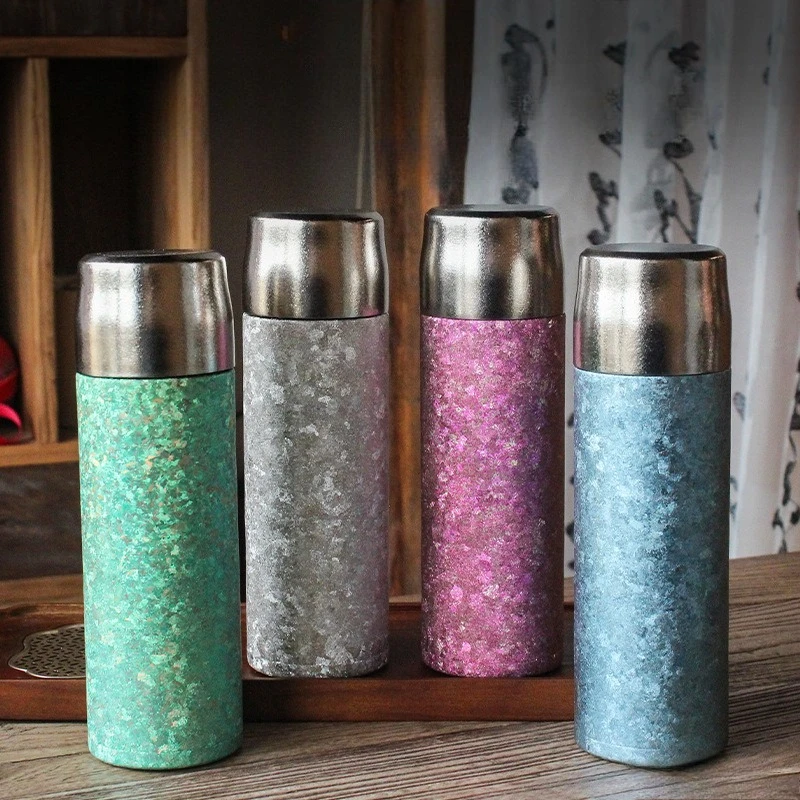 

500ml Pure Titanium Coffee Cup Thermos Bottle High-End Personalized Mug Gift Cup Cold and Heat Portable Insulated Bottles